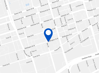 Map of Bank of America in Toronto